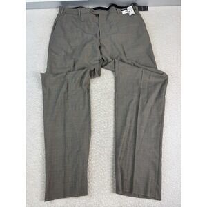 Pronto Uomo Couture Pants Mens 46 Gray Dress Wool Flat Front Formal Office New